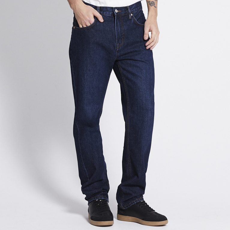 Straight jeans "New Classic" Dark Blue Worn
